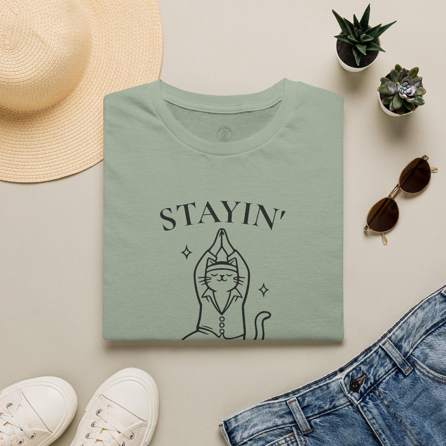 Disco Cat Tree Pose T-Shirt