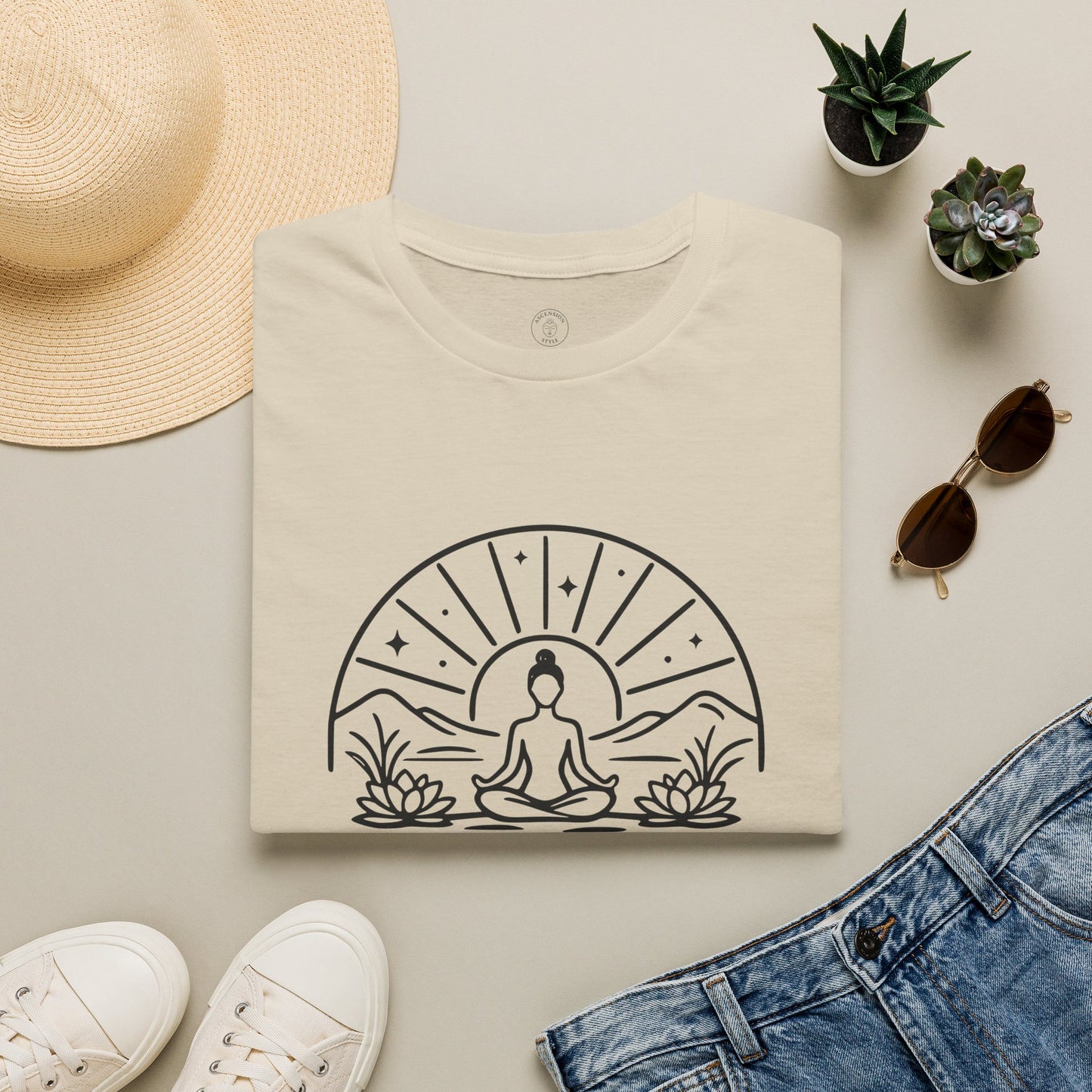 Sunrise Lotus Meditation T-Shirt