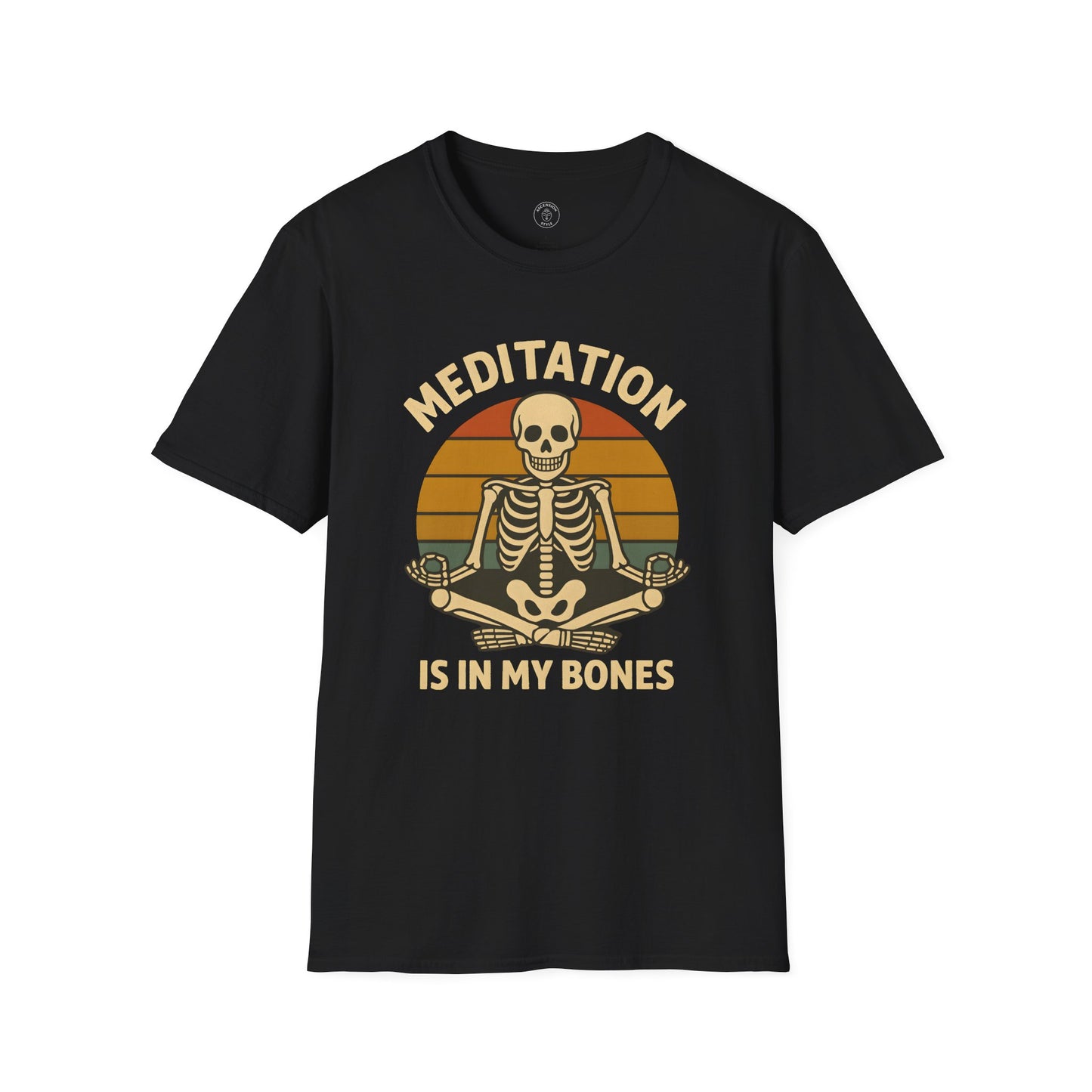 Meditation Is In My Bones Skeleton T-Shirt