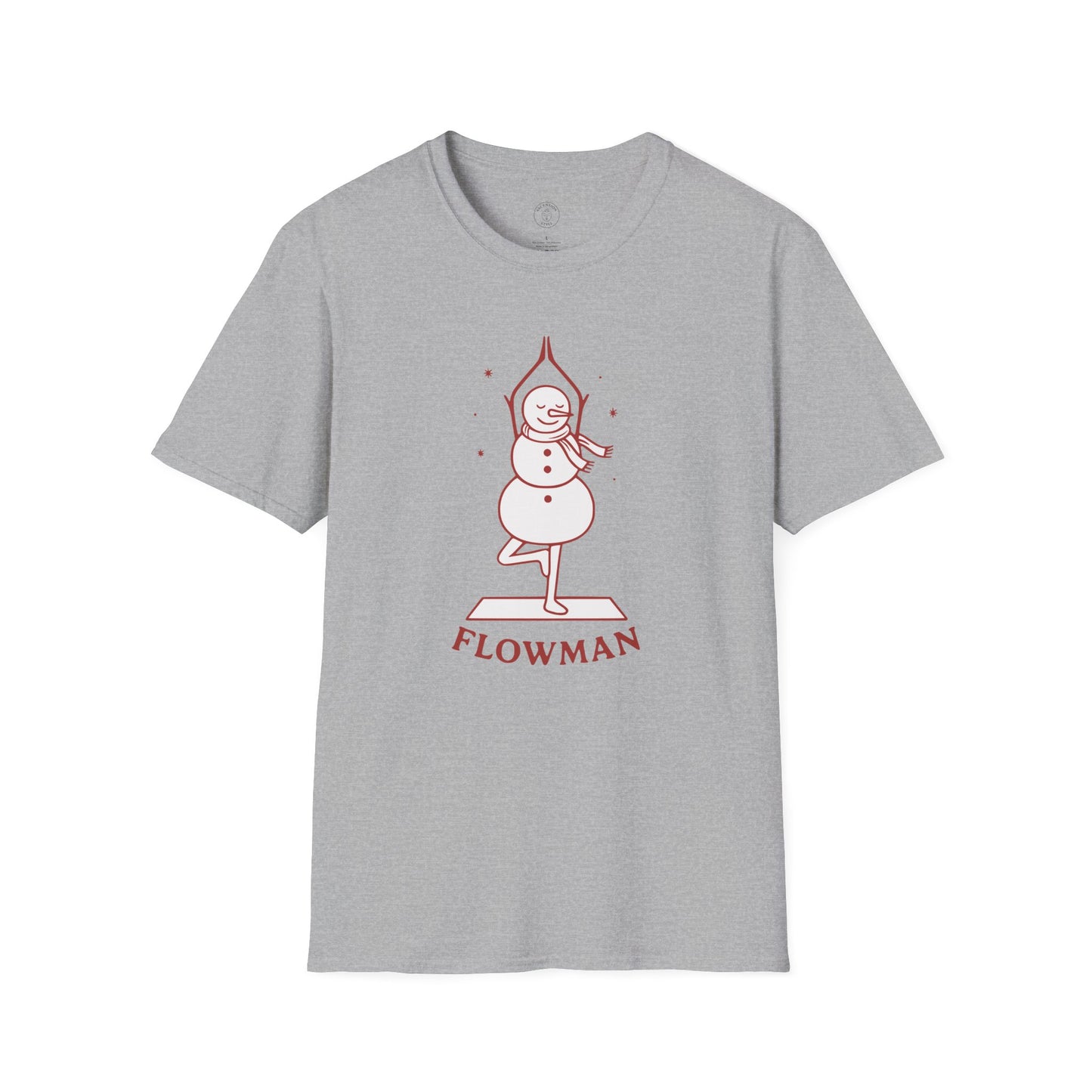 Flowman Snowman Yoga T-Shirt