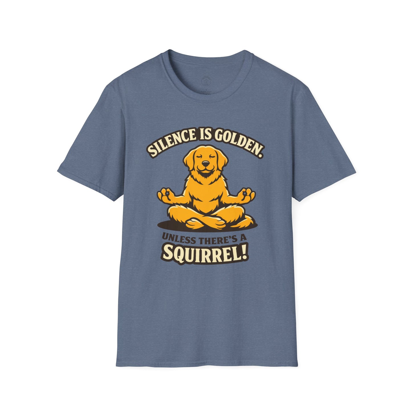 Silence Is Golden Meditating Dog T-Shirt