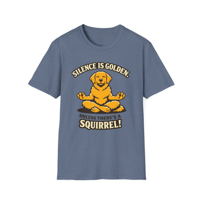 Silence Is Golden Meditating Dog T-Shirt