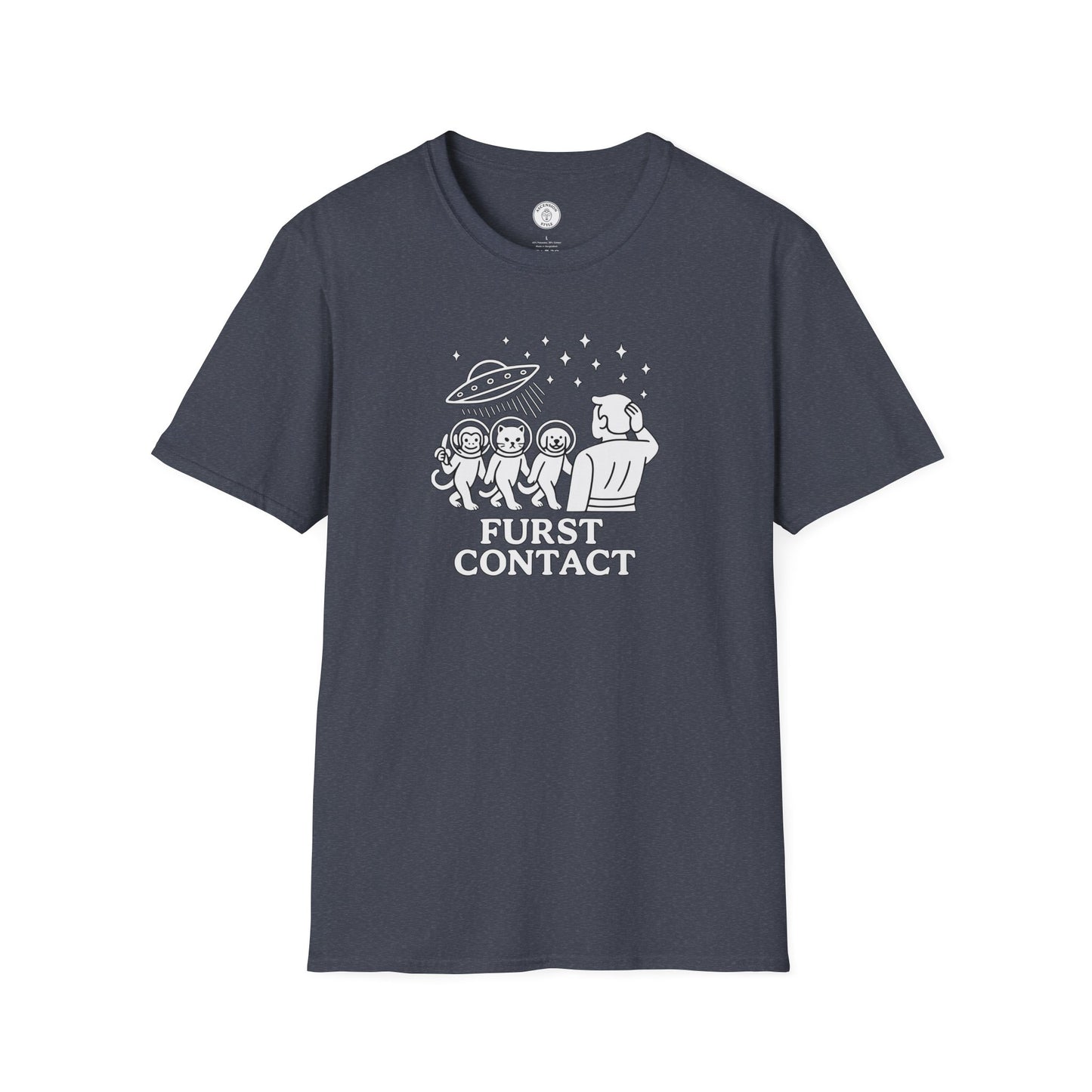 Furst Contact Alien Cat & Monkey T-Shirt
