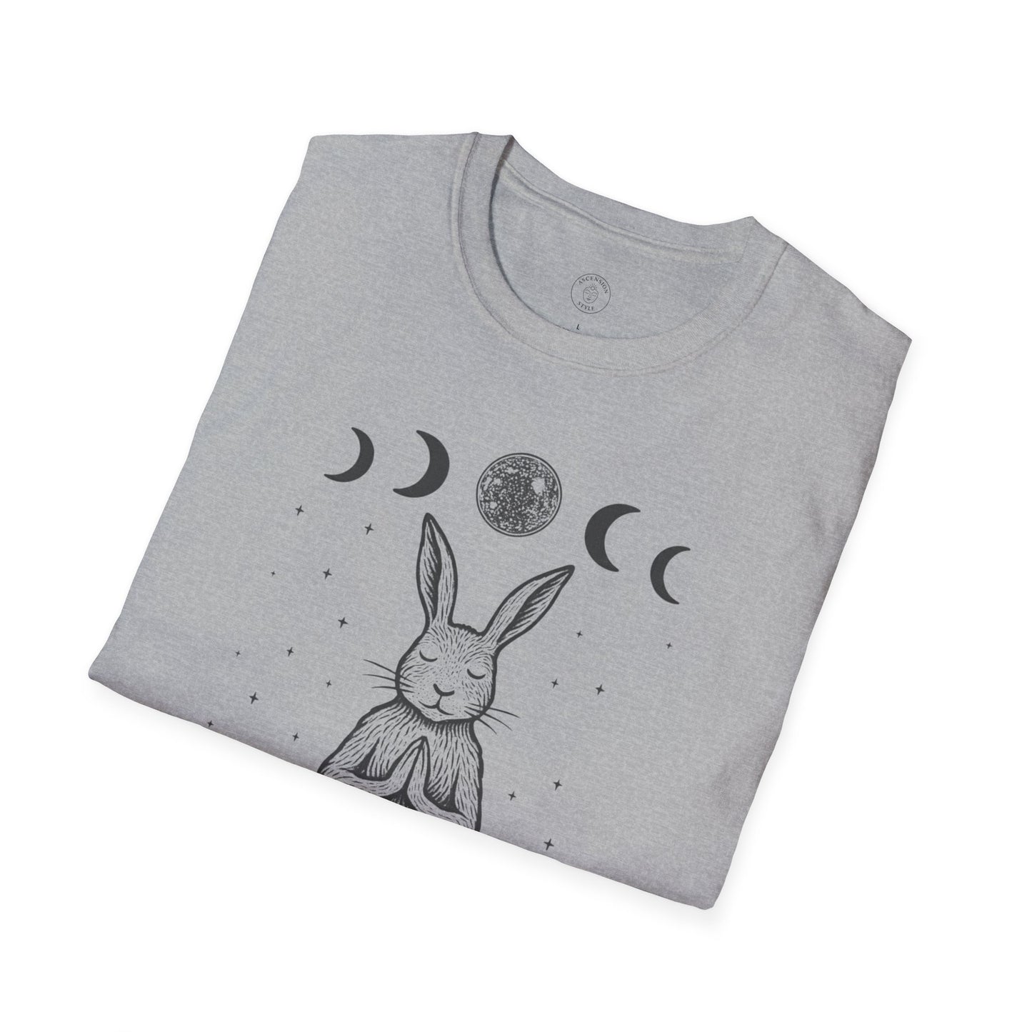 Be Hare Now – Meditating Bunny T-Shirt