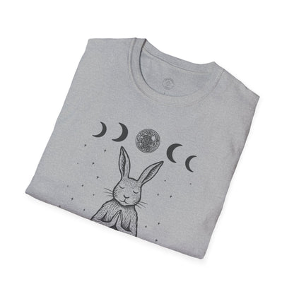 Be Hare Now – Meditating Bunny T-Shirt