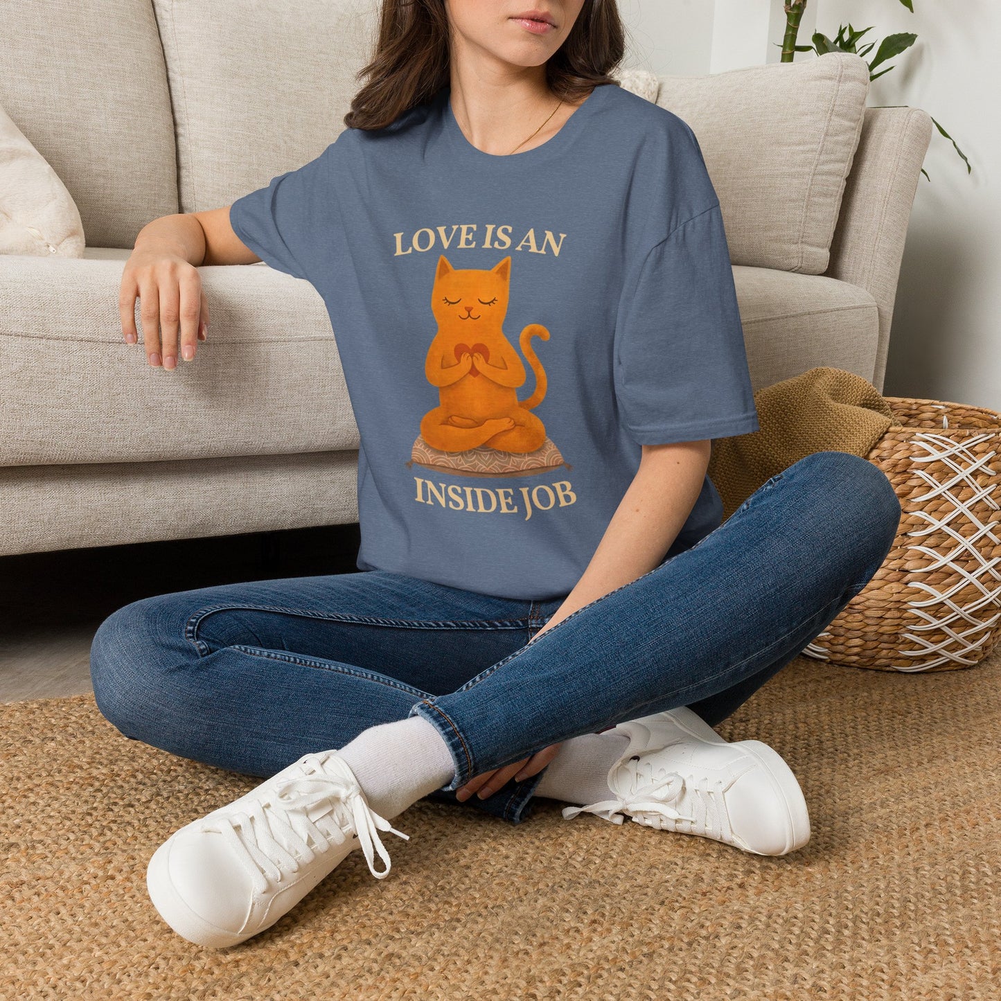 Love Is An Inside Job Cat T-Shirt