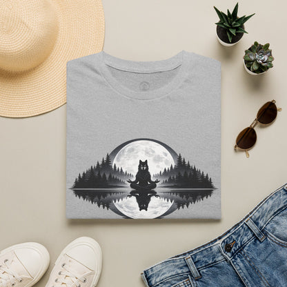 Moonlit Wolf Meditation T-Shirt