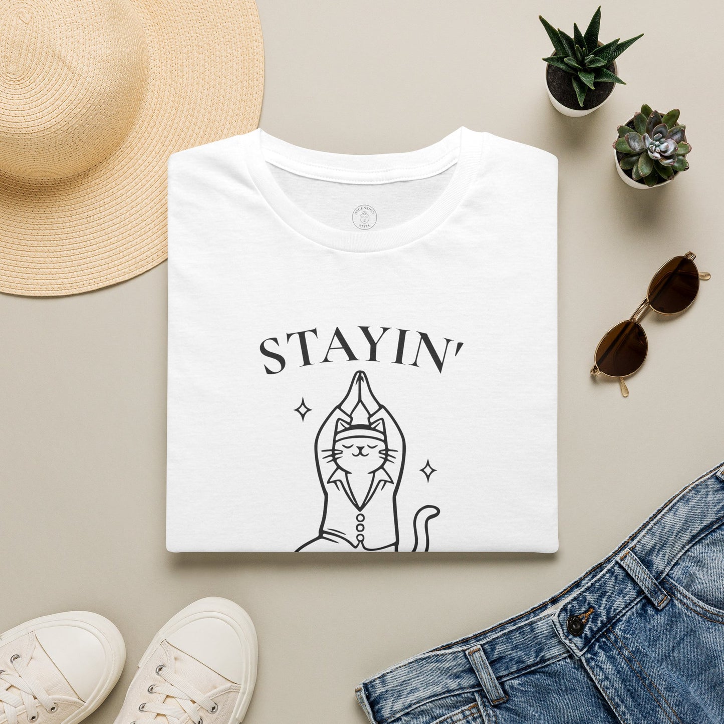 Disco Cat Tree Pose T-Shirt