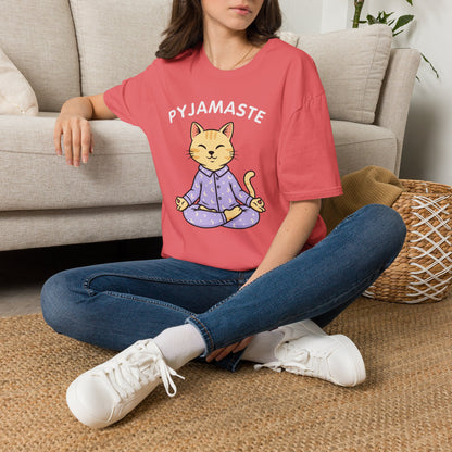 Pyjamaste Meditating Cat T-Shirt