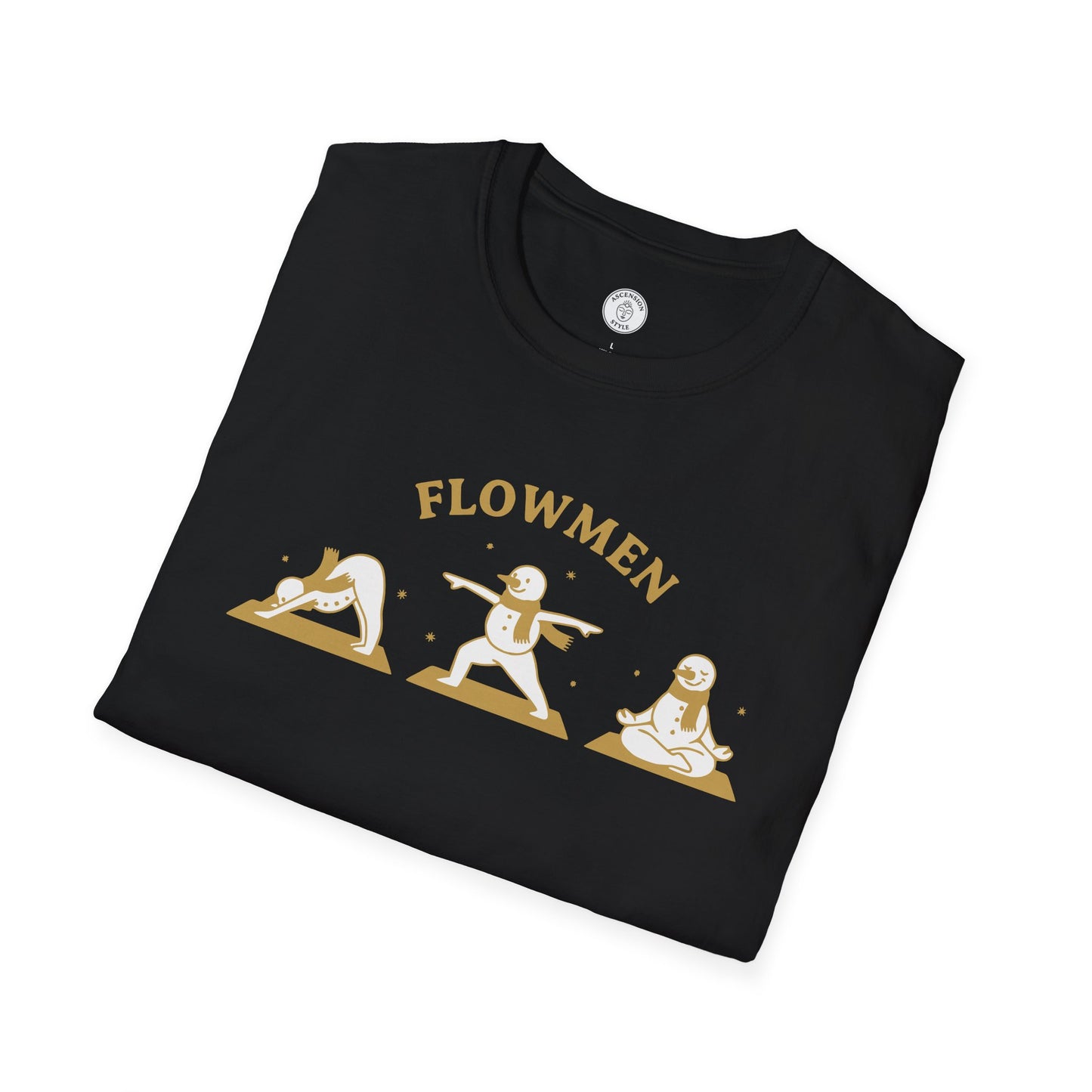Flowmen Snowman Yoga T-Shirt