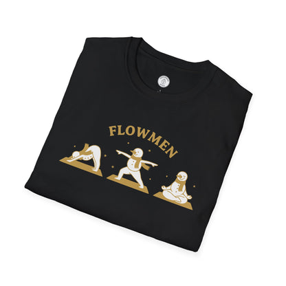 Flowmen Snowman Yoga T-Shirt