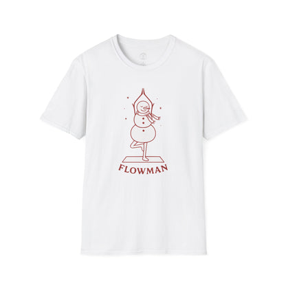 Flowman Snowman Yoga T-Shirt