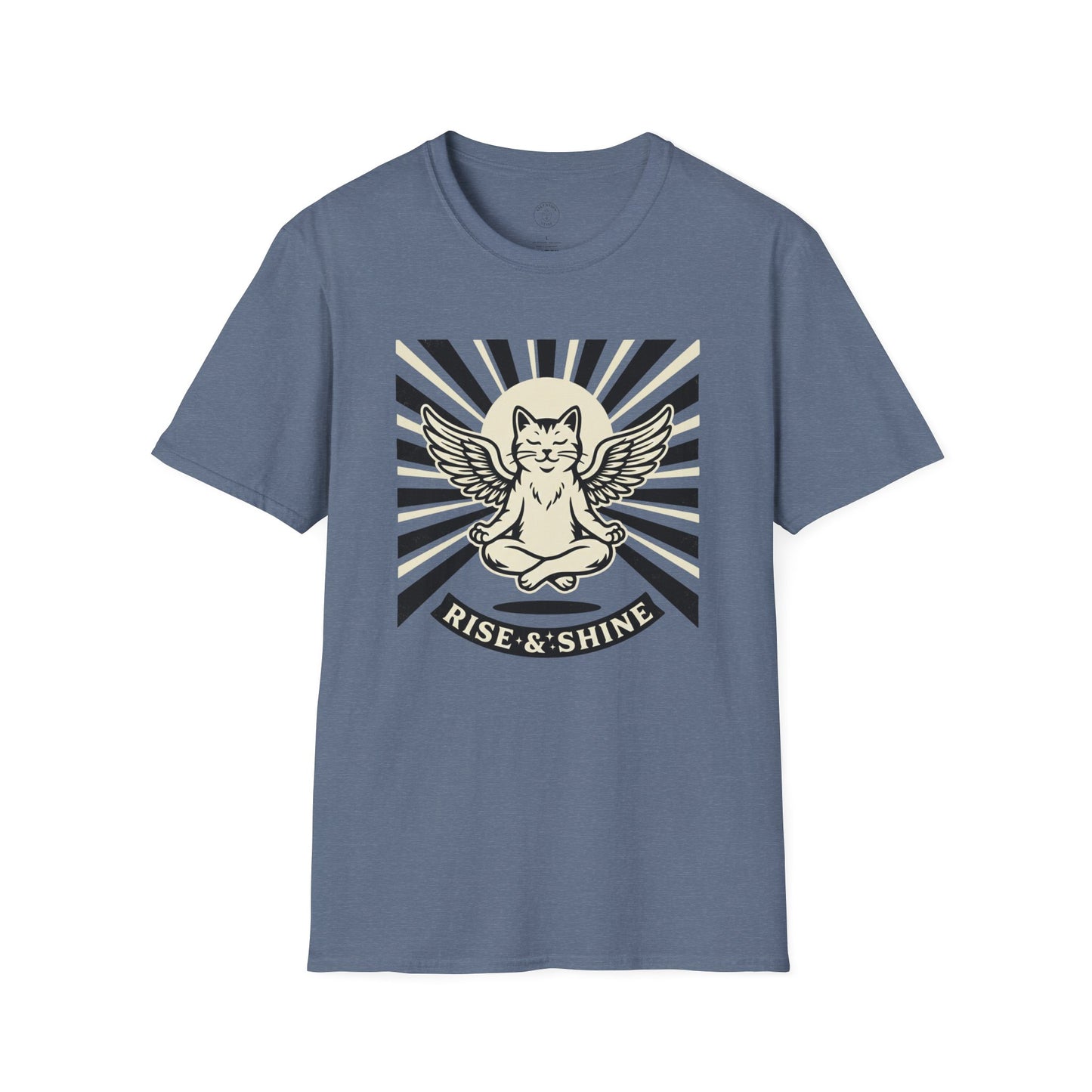Rise & Shine Meditation Cat T-Shirt