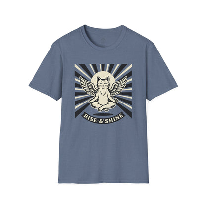 Rise & Shine Meditation Cat T-Shirt