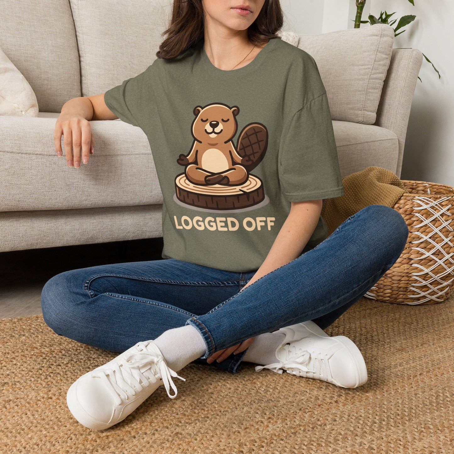 Logged Off Beaver T-Shirt