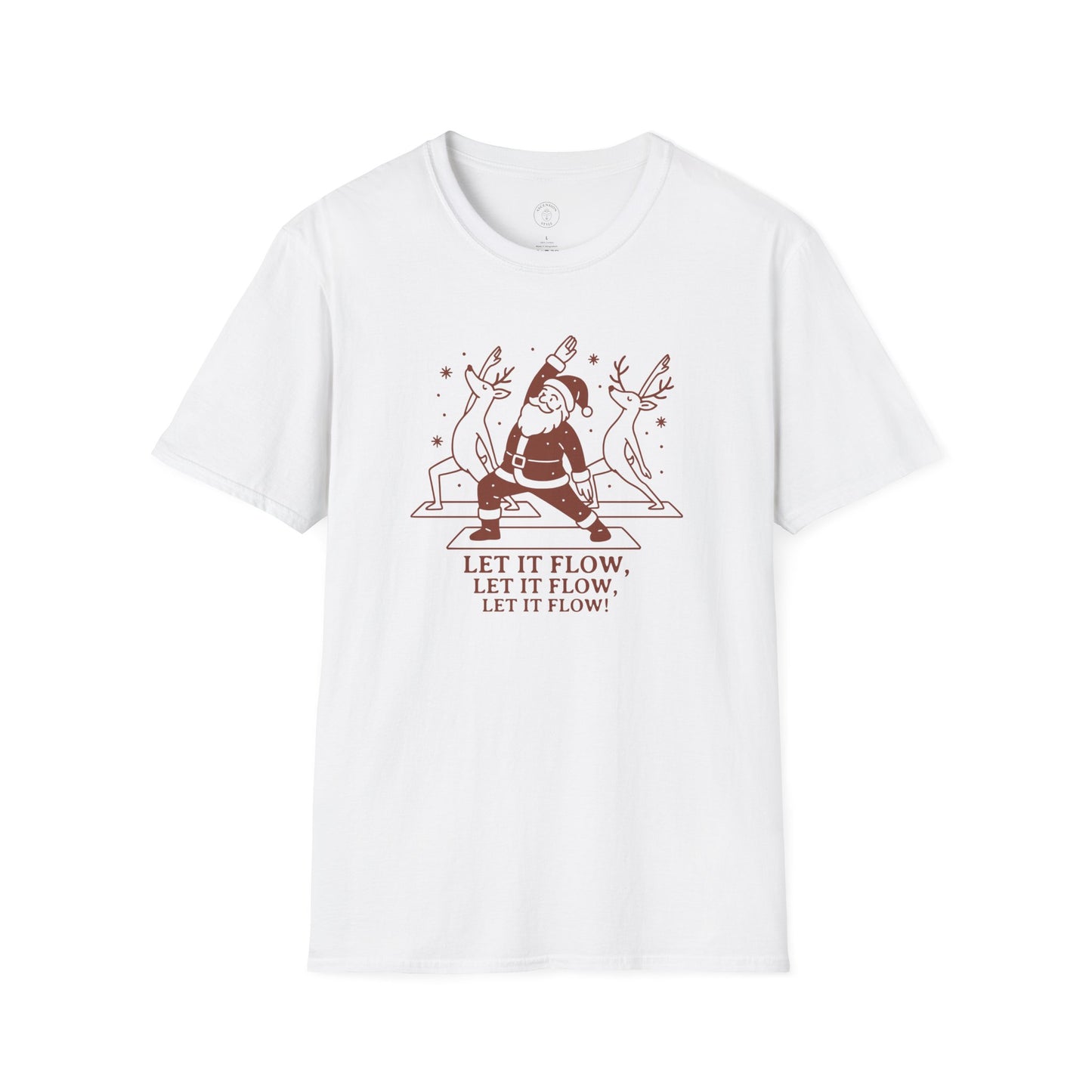 Let It Flow Christmas Yoga T-Shirt