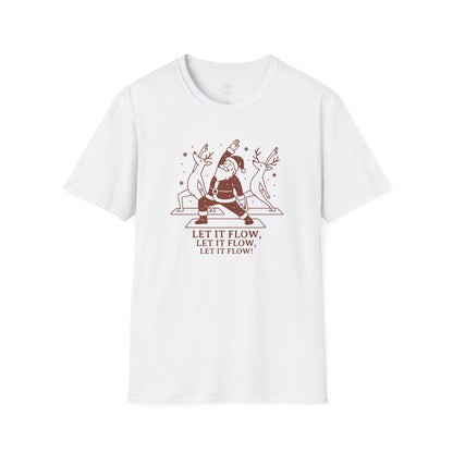Let It Flow Christmas Yoga T-Shirt