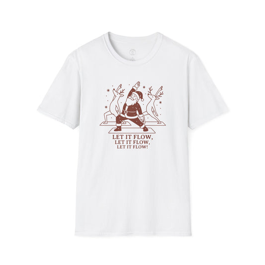 Let It Flow Christmas Yoga T-Shirt