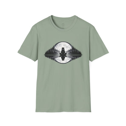 Moonlit Wolf Meditation T-Shirt