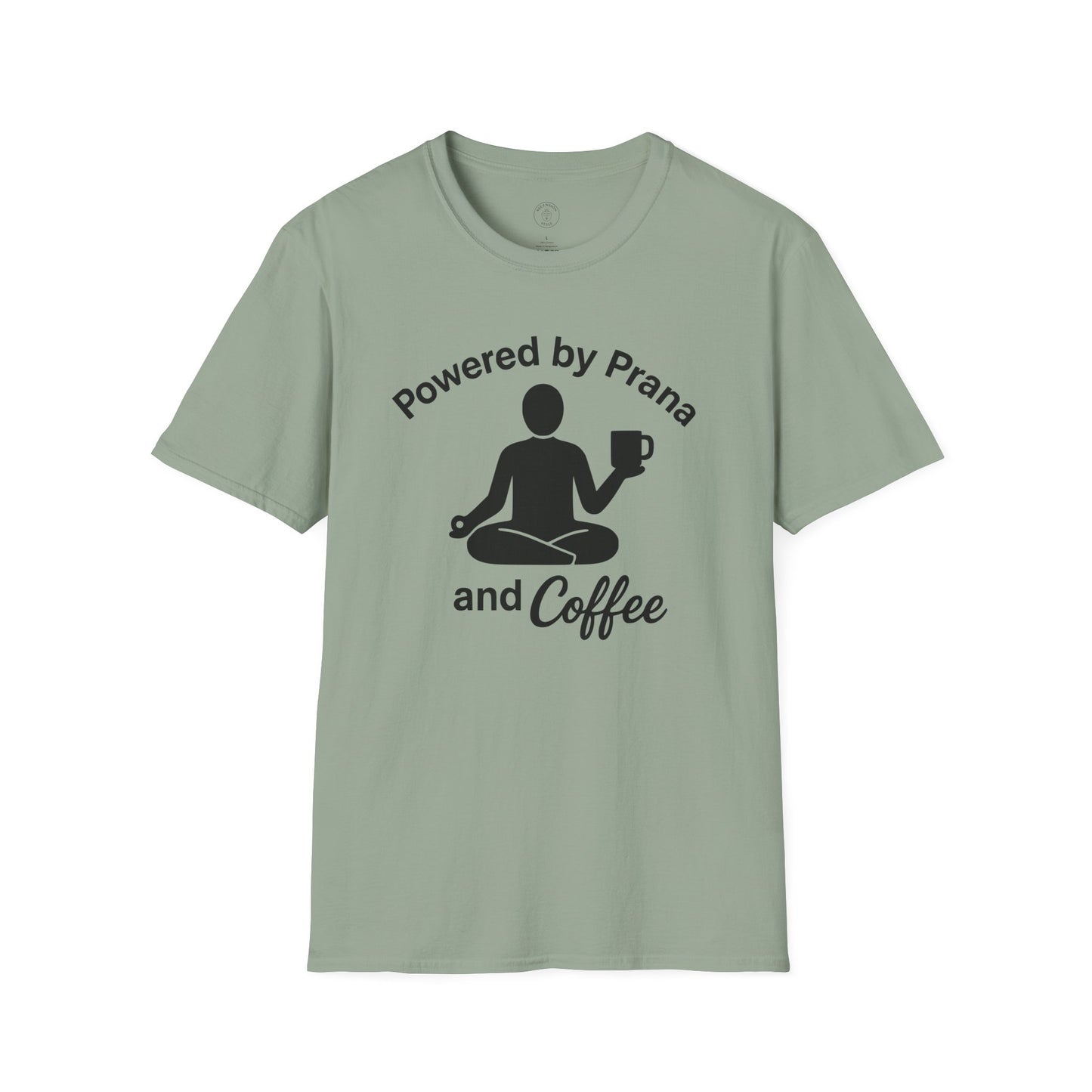 Powered By Prana & Coffee Meditation T-Shirt