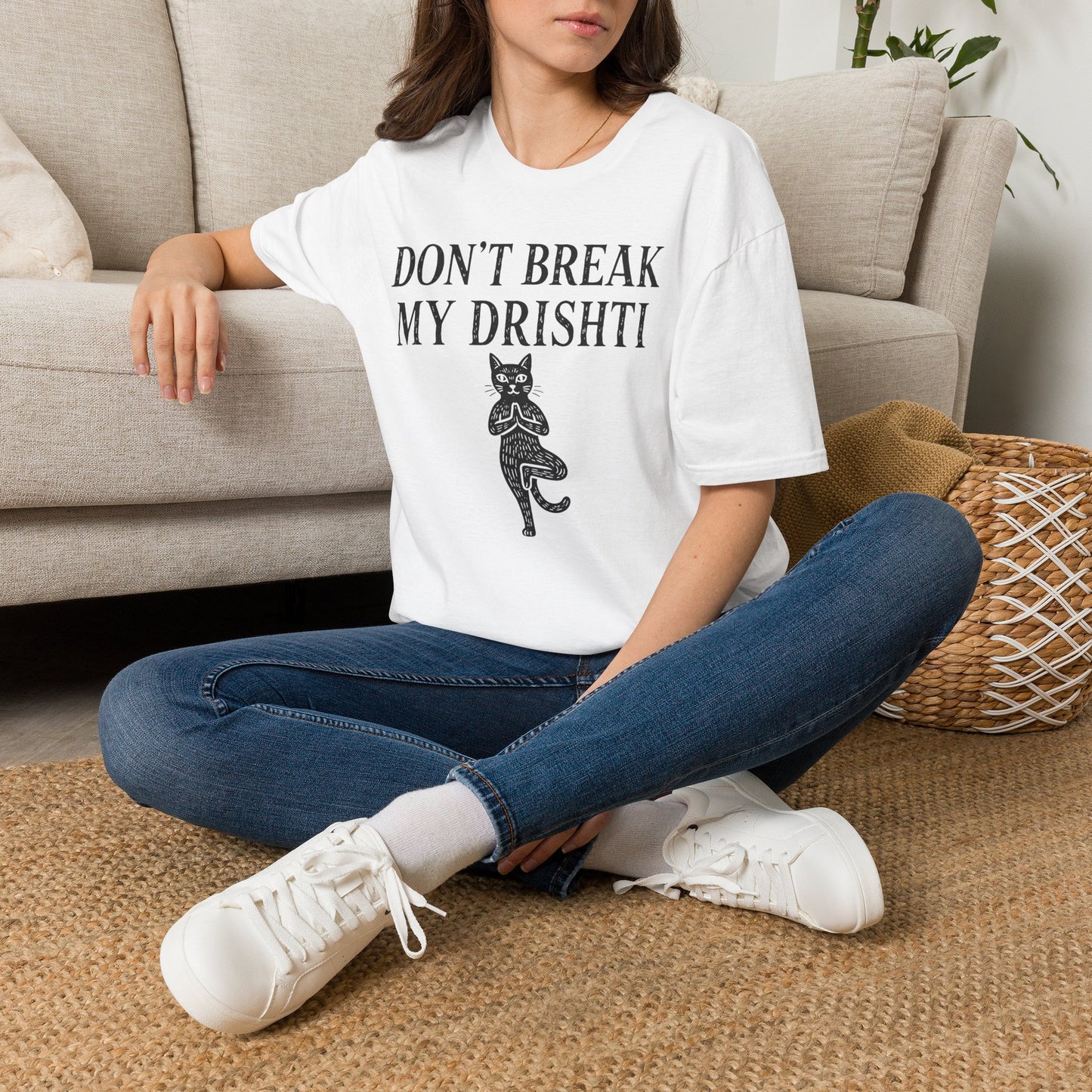 Don't Break My Drishti Cat T-Shirt