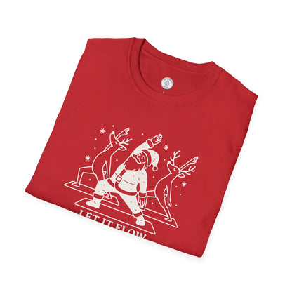 Let It Flow Christmas Yoga T-Shirt