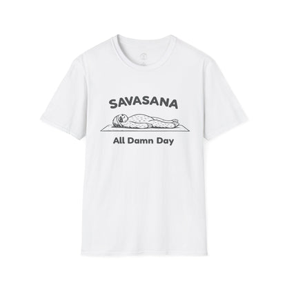Savasana All Damn Day Sloth T-Shirt