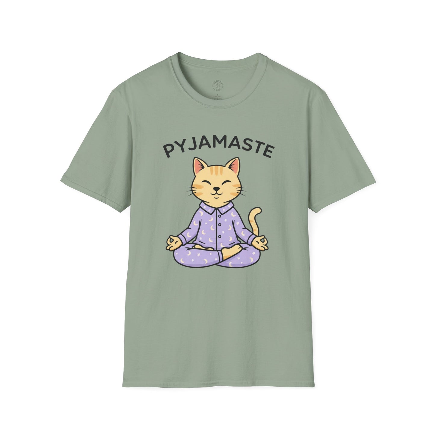 Pyjamaste Meditating Cat T-Shirt