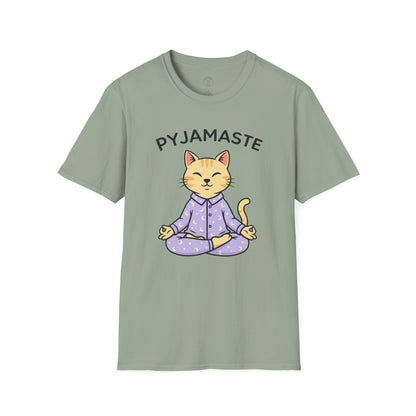 Pyjamaste Meditating Cat T-Shirt