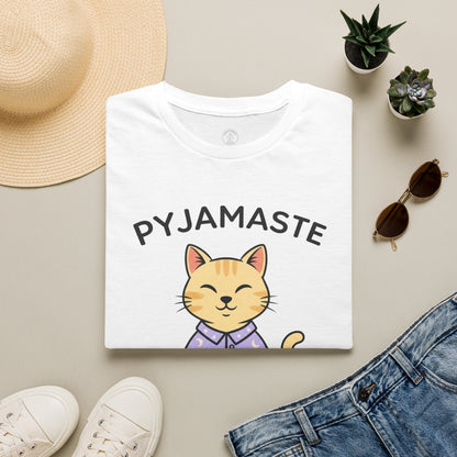 Pyjamaste Meditating Cat T-Shirt