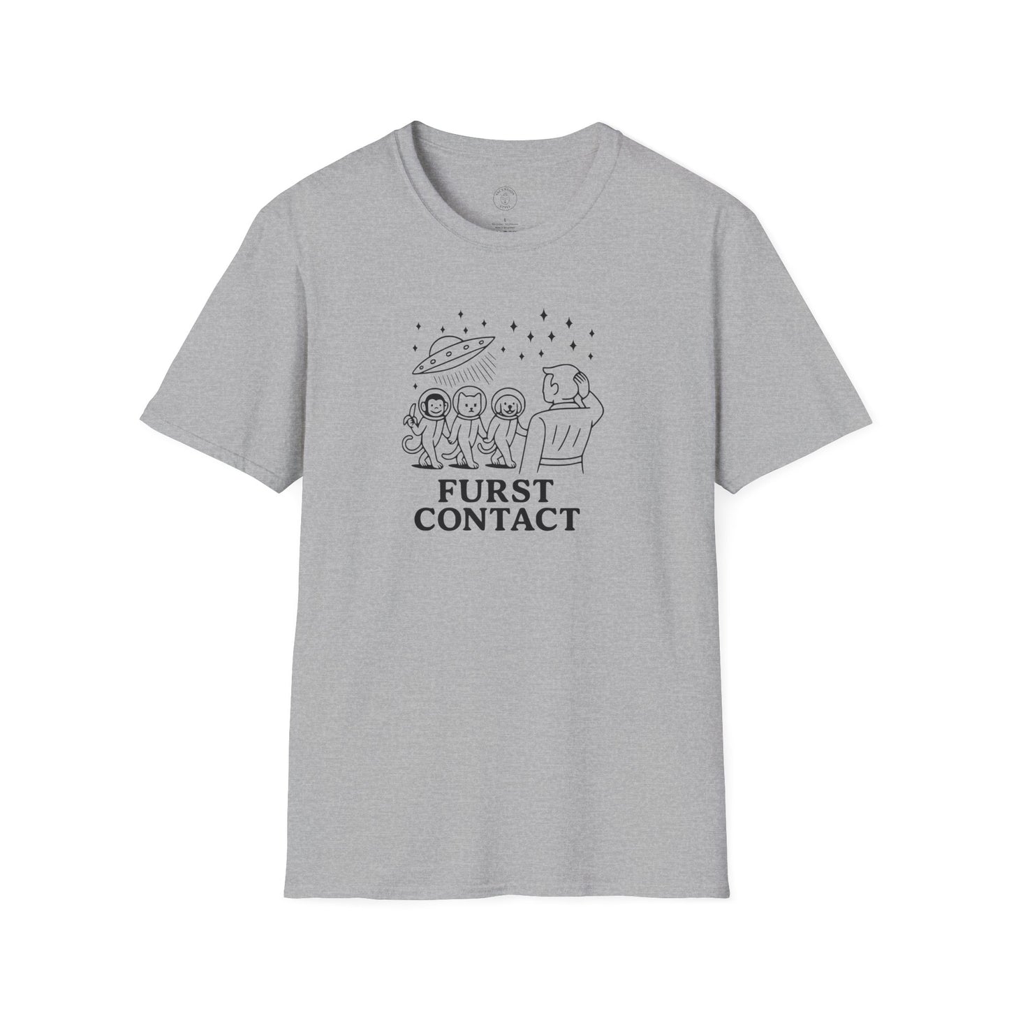 Furst Contact Alien Cat & Monkey T-Shirt