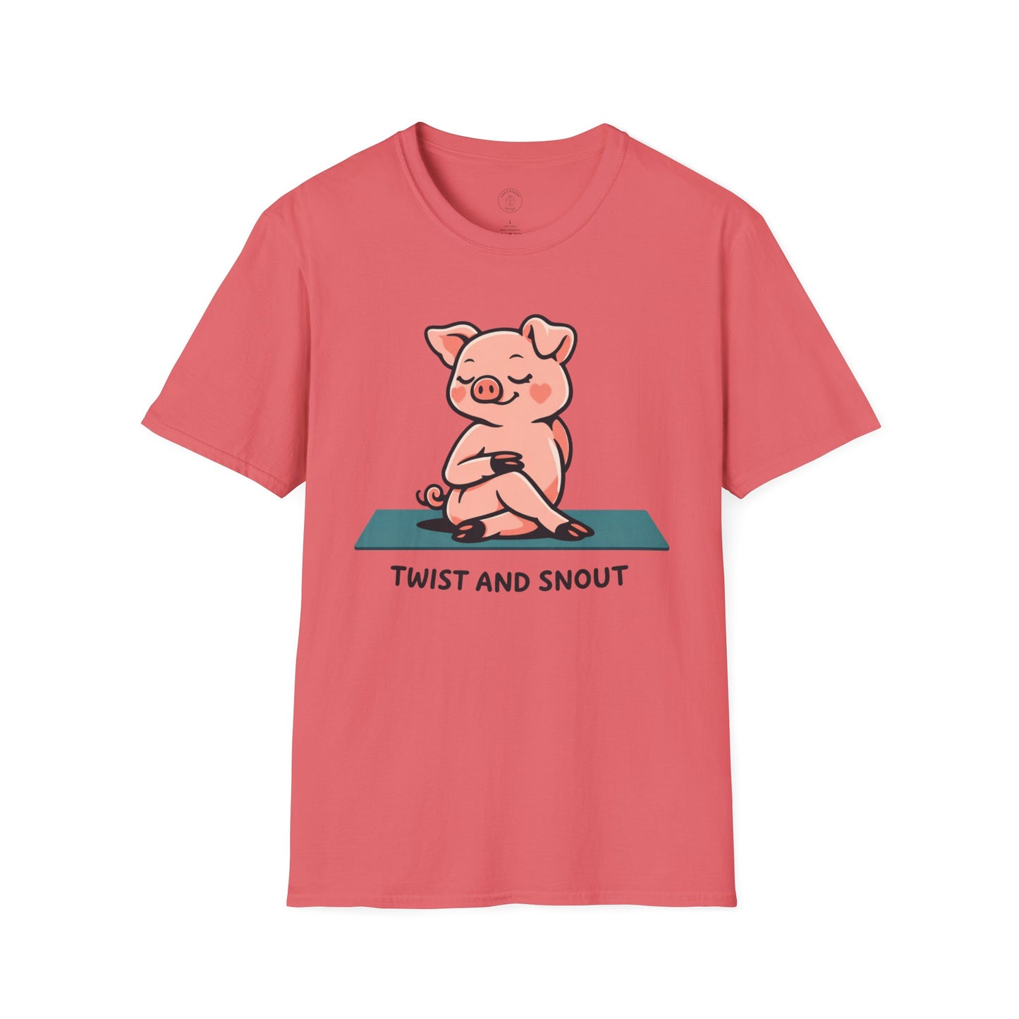 Twist and Snout Yoga Pig T-Shirt