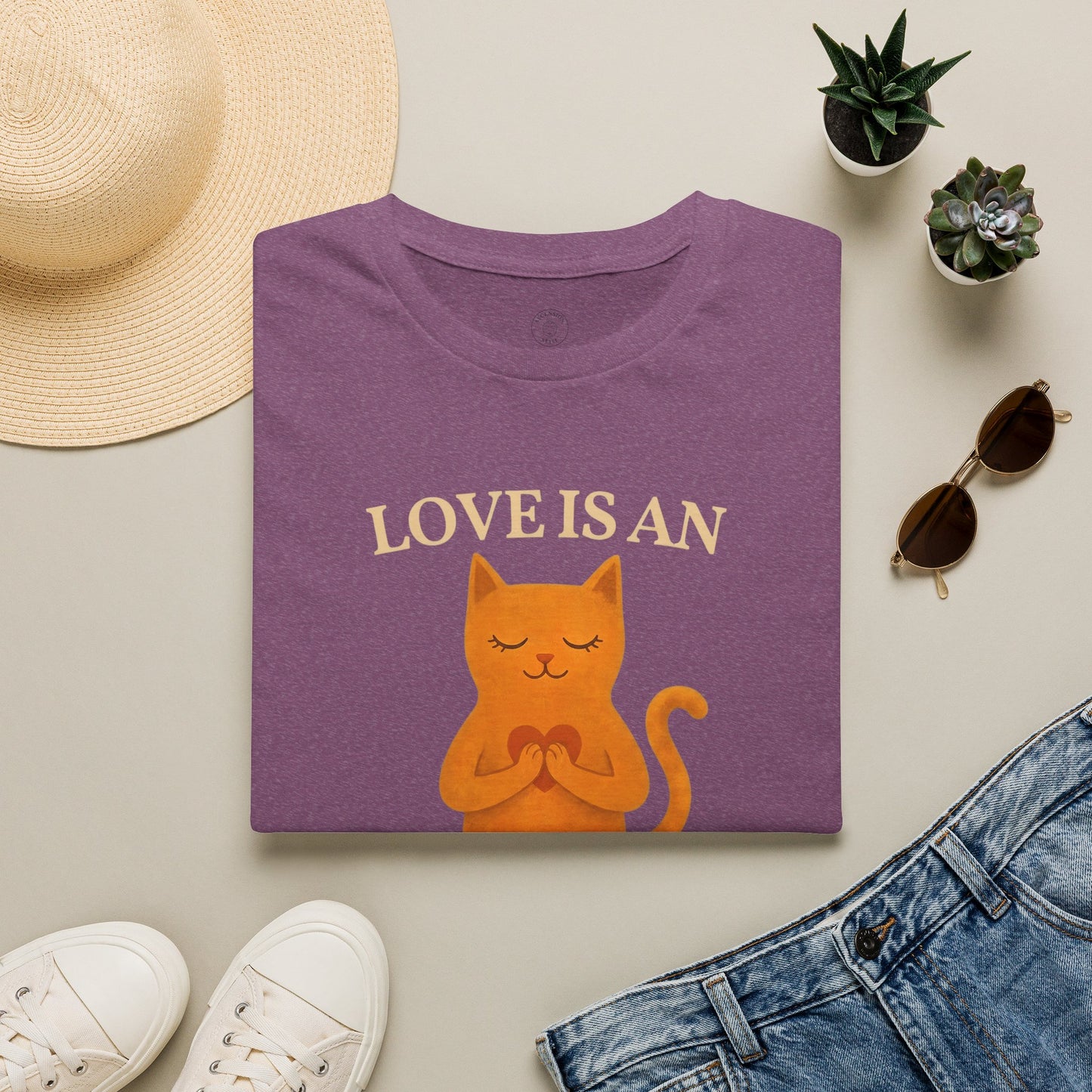 Love Is An Inside Job Cat T-Shirt