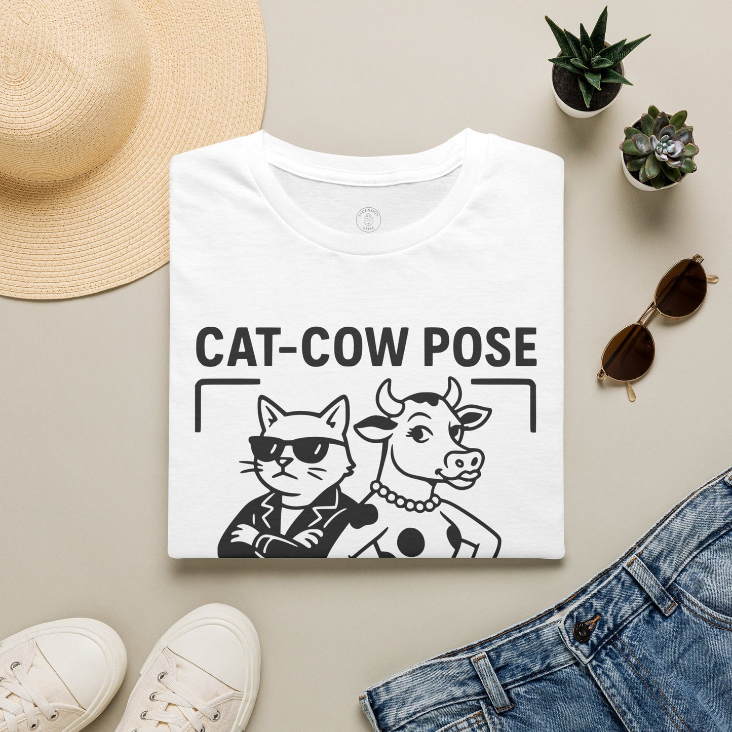Cat-Cow Pose Yoga T-Shirt