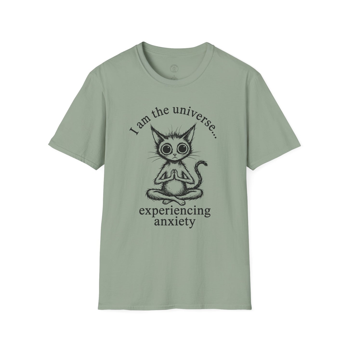 I Am The Universe Experiencing Anxiety Cat T-Shirt