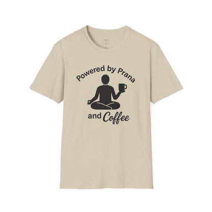Powered By Prana & Coffee Meditation T-Shirt