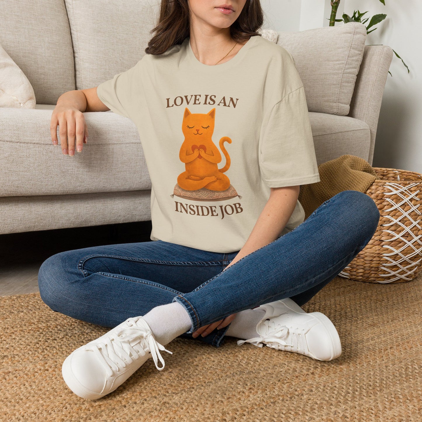 Love Is An Inside Job Cat T-Shirt