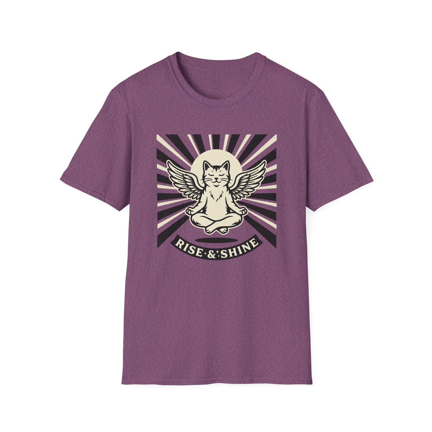 Rise & Shine Meditation Cat T-Shirt