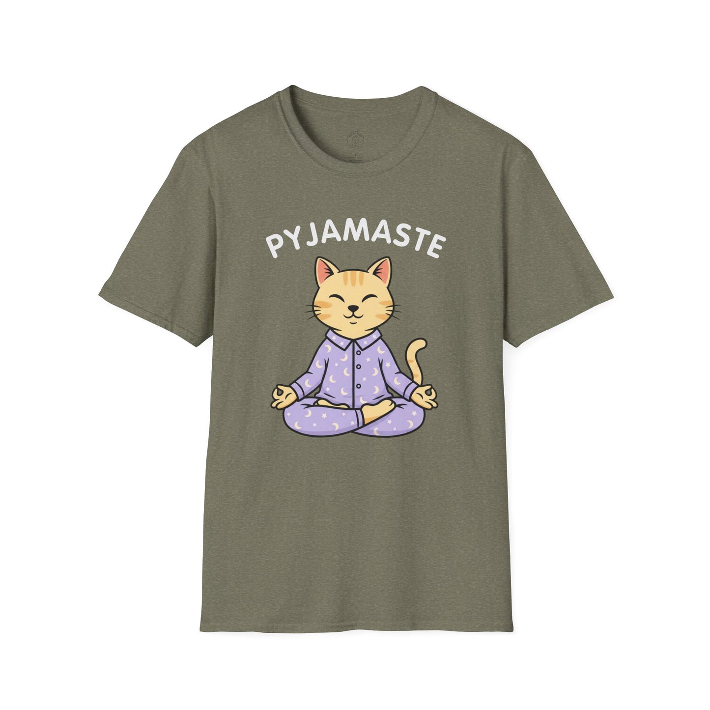 Pyjamaste Meditating Cat T-Shirt