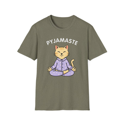 Pyjamaste Meditating Cat T-Shirt