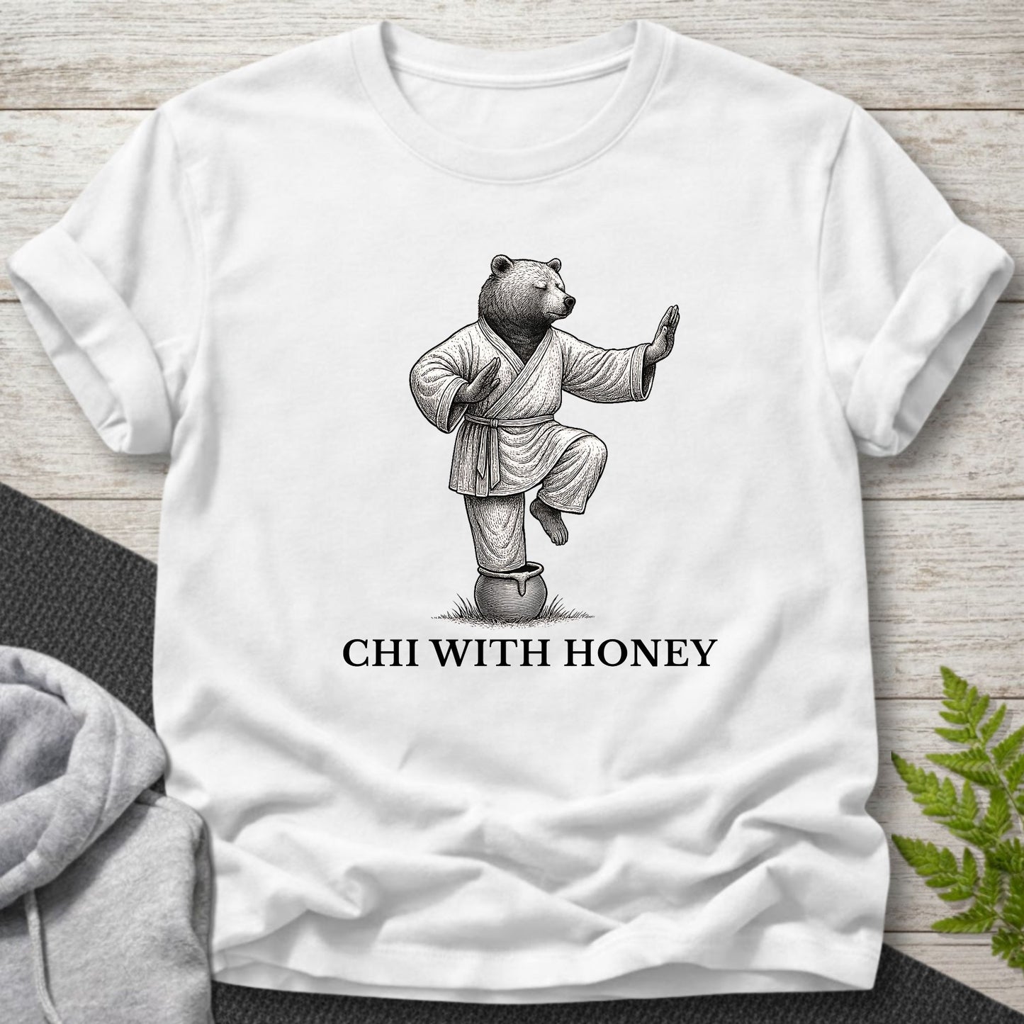 Chi With Honey Bear Tai Chi T-Shirt