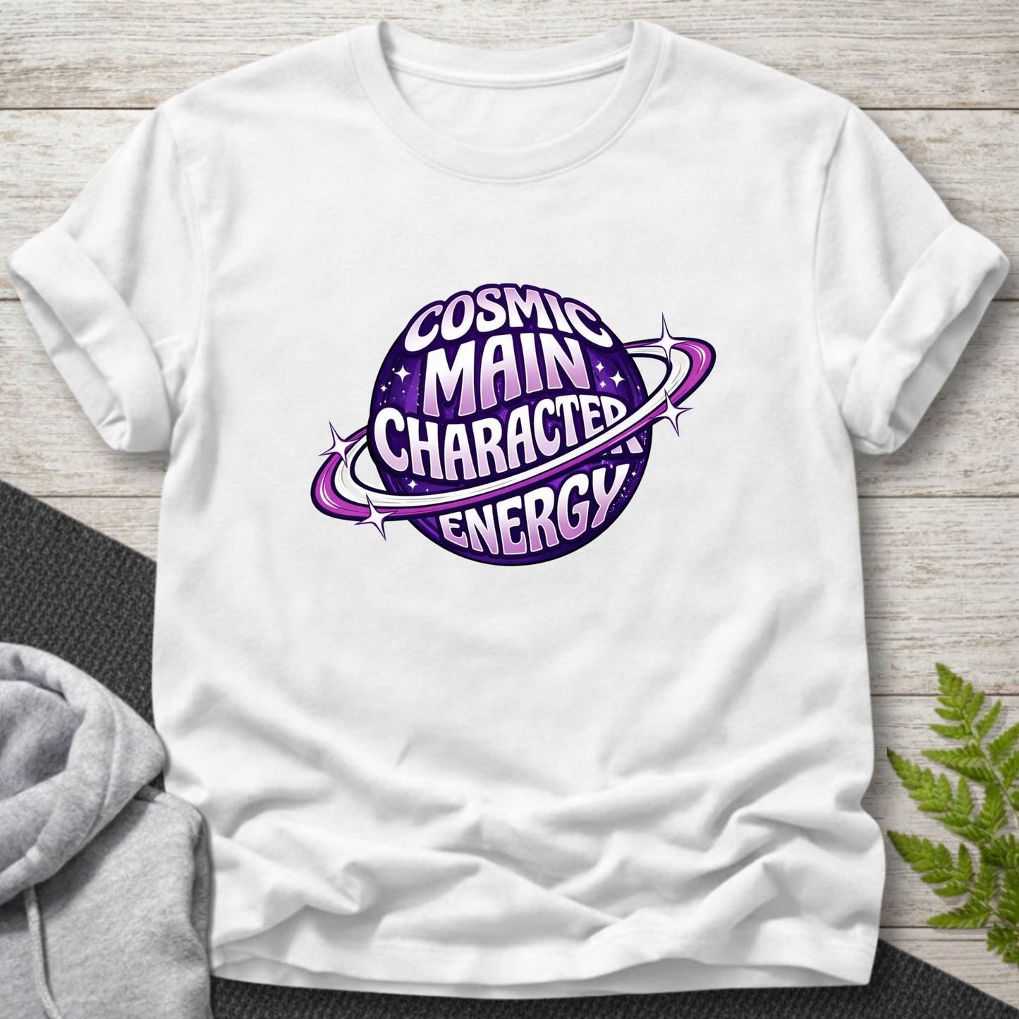Cosmic Main Character Energy Graphic T-Shirt