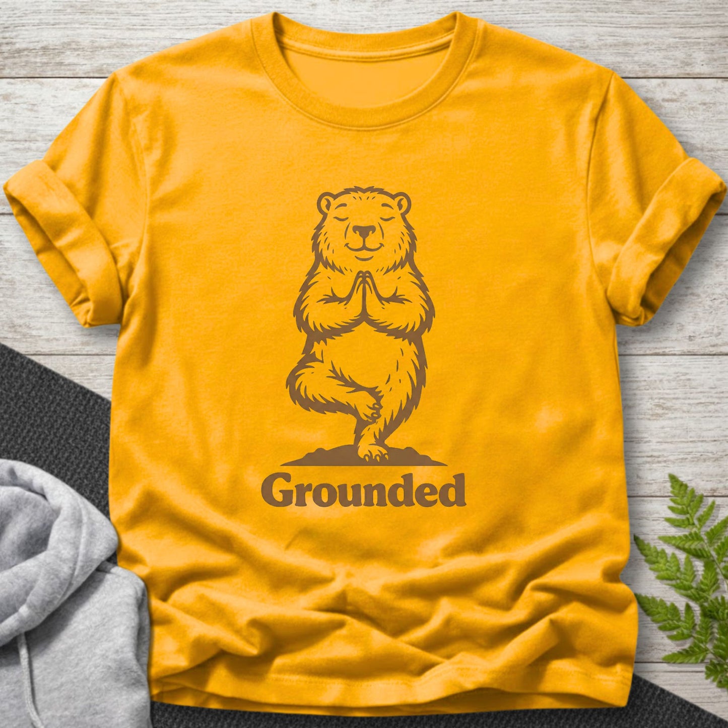 Grounded – Groundhog Yoga T-Shirt