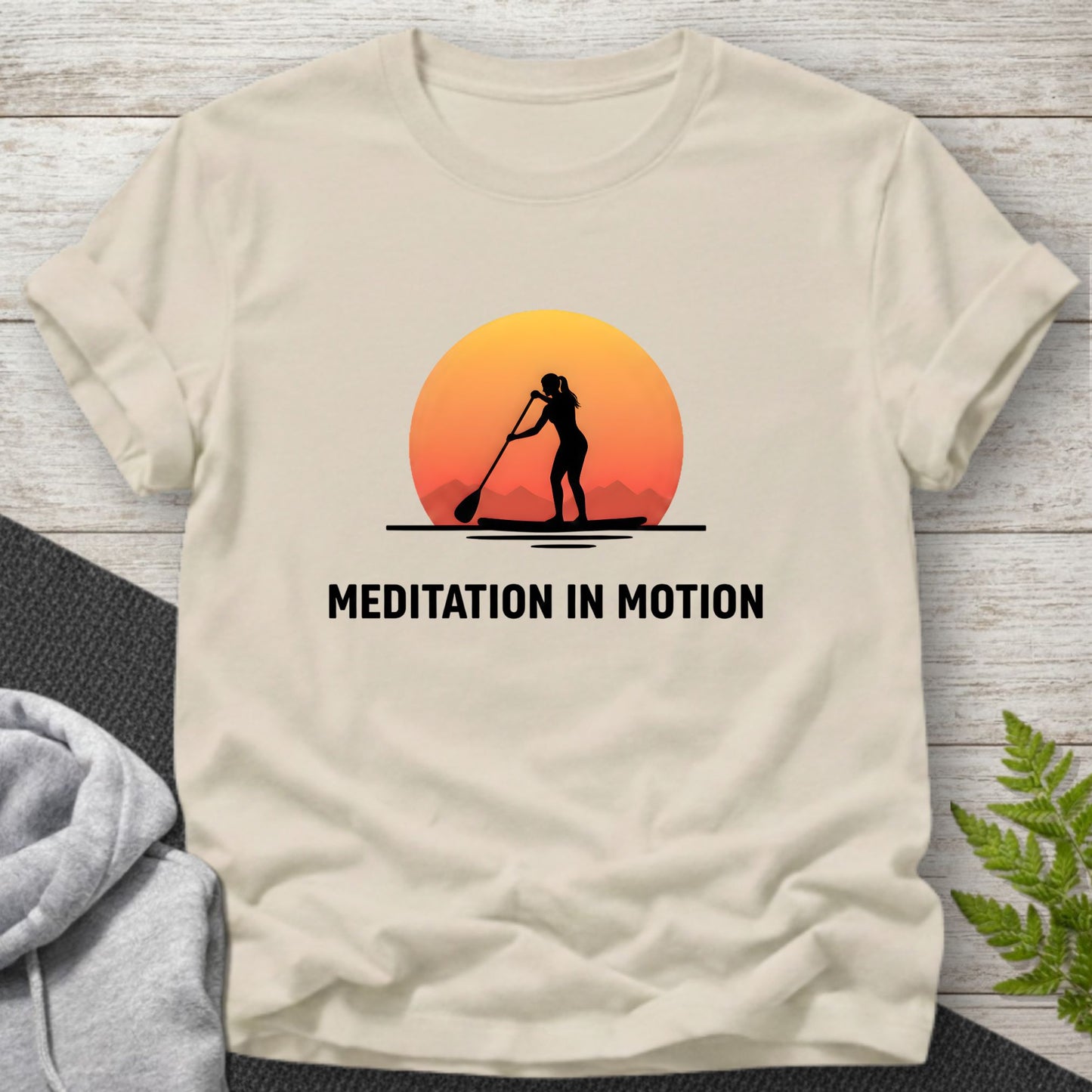 Meditation in Motion – Female Paddleboard T-Shirt