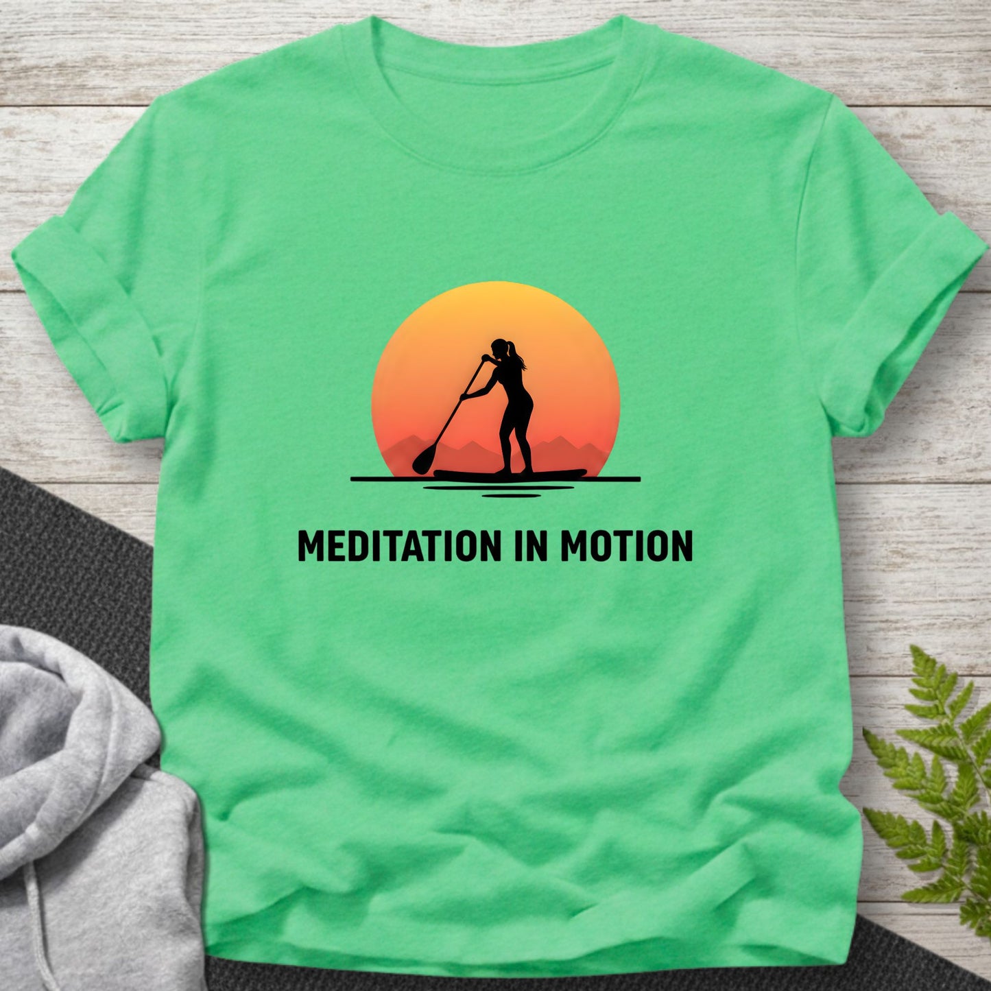 Meditation in Motion – Female Paddleboard T-Shirt