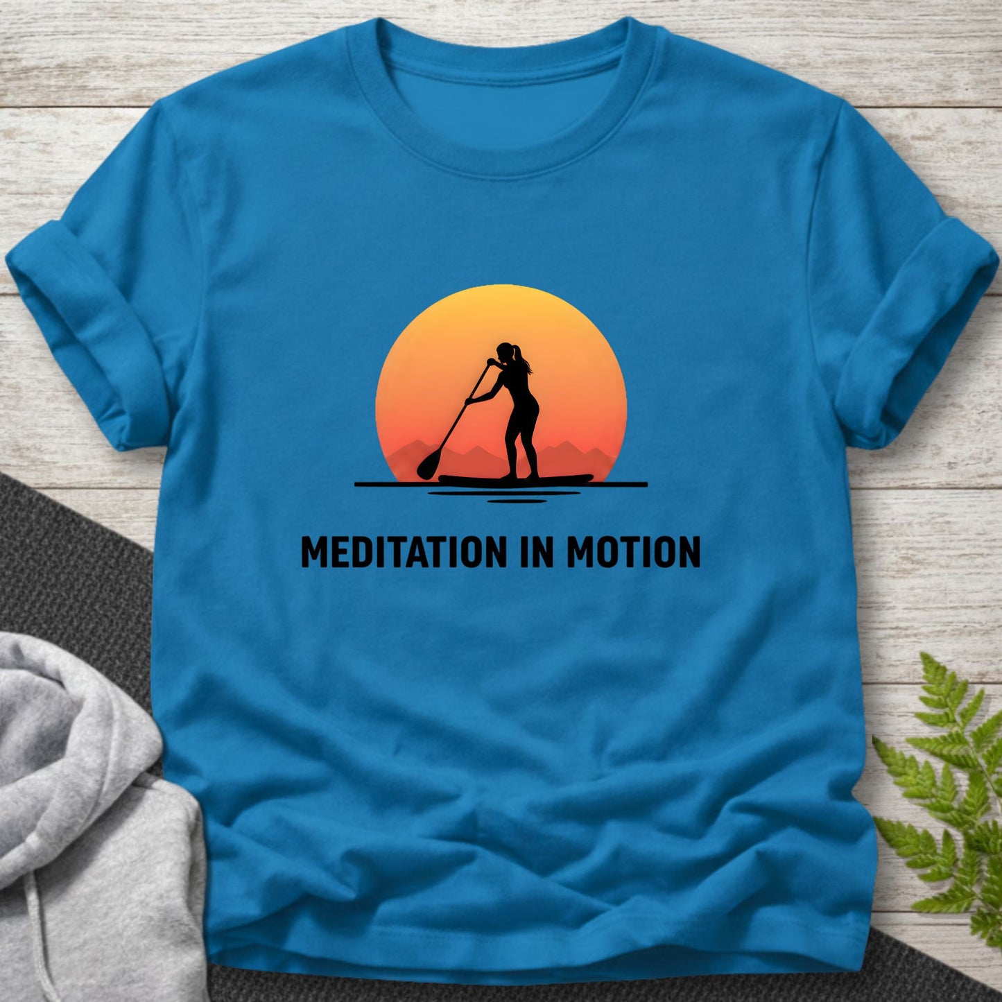 Meditation in Motion – Female Paddleboard T-Shirt
