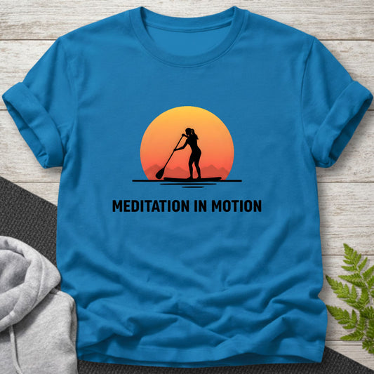 Meditation in Motion – Female Paddleboard T-Shirt