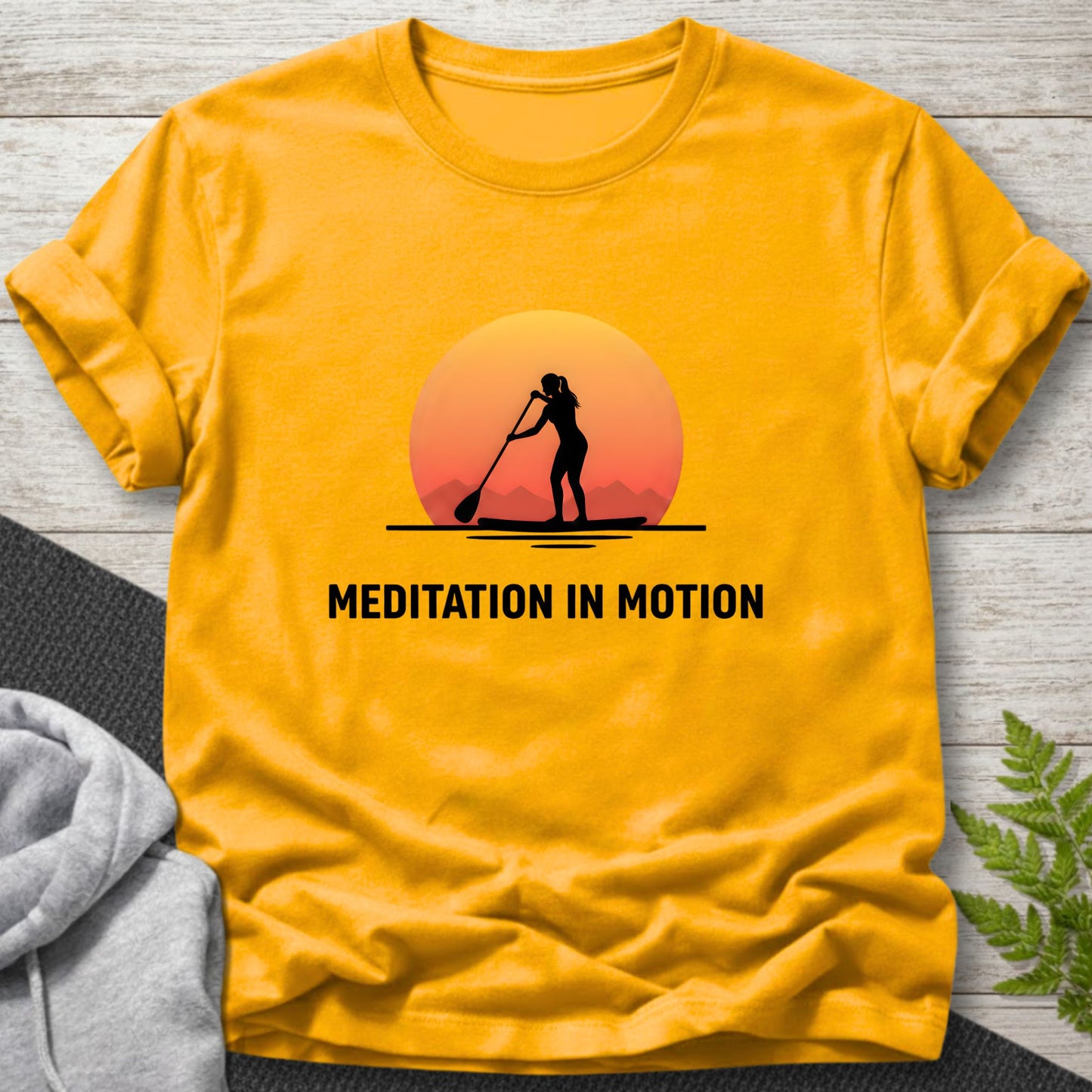 Meditation in Motion – Female Paddleboard T-Shirt