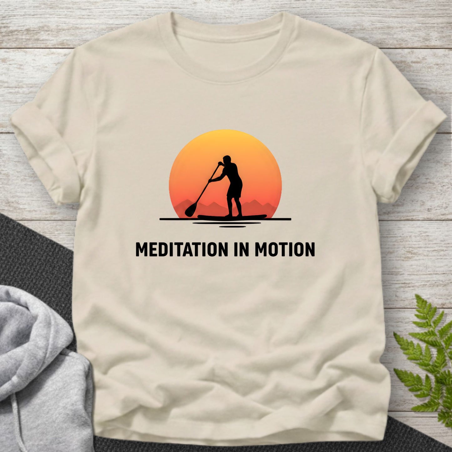Meditation in Motion – Male Paddleboard T-Shirt