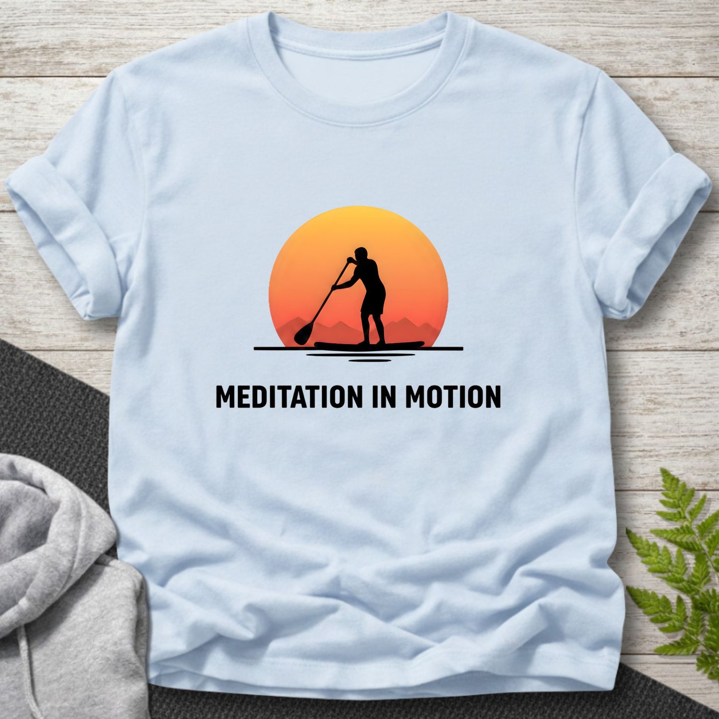 Meditation in Motion – Male Paddleboard T-Shirt